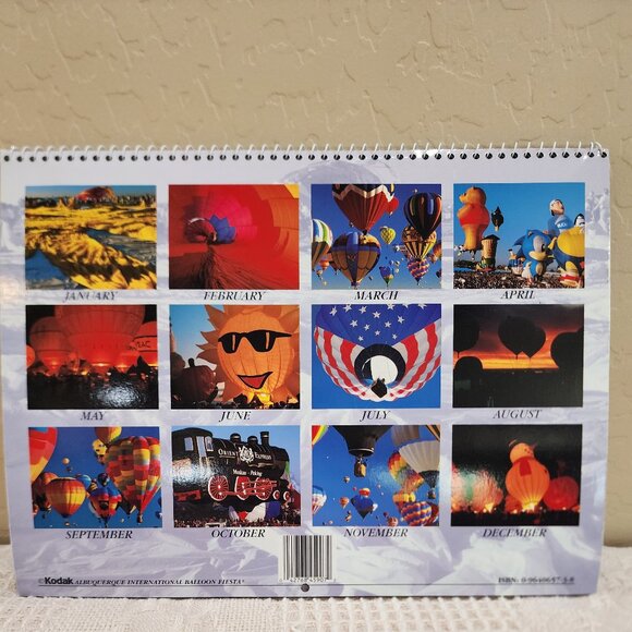 1998 Kodak Albuquerque International Balloon Fiesta Calendar Heavy Duty 9" x 12" - Picture 2 of 15